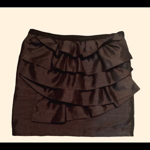 Black Skirt w/ Ruched Front